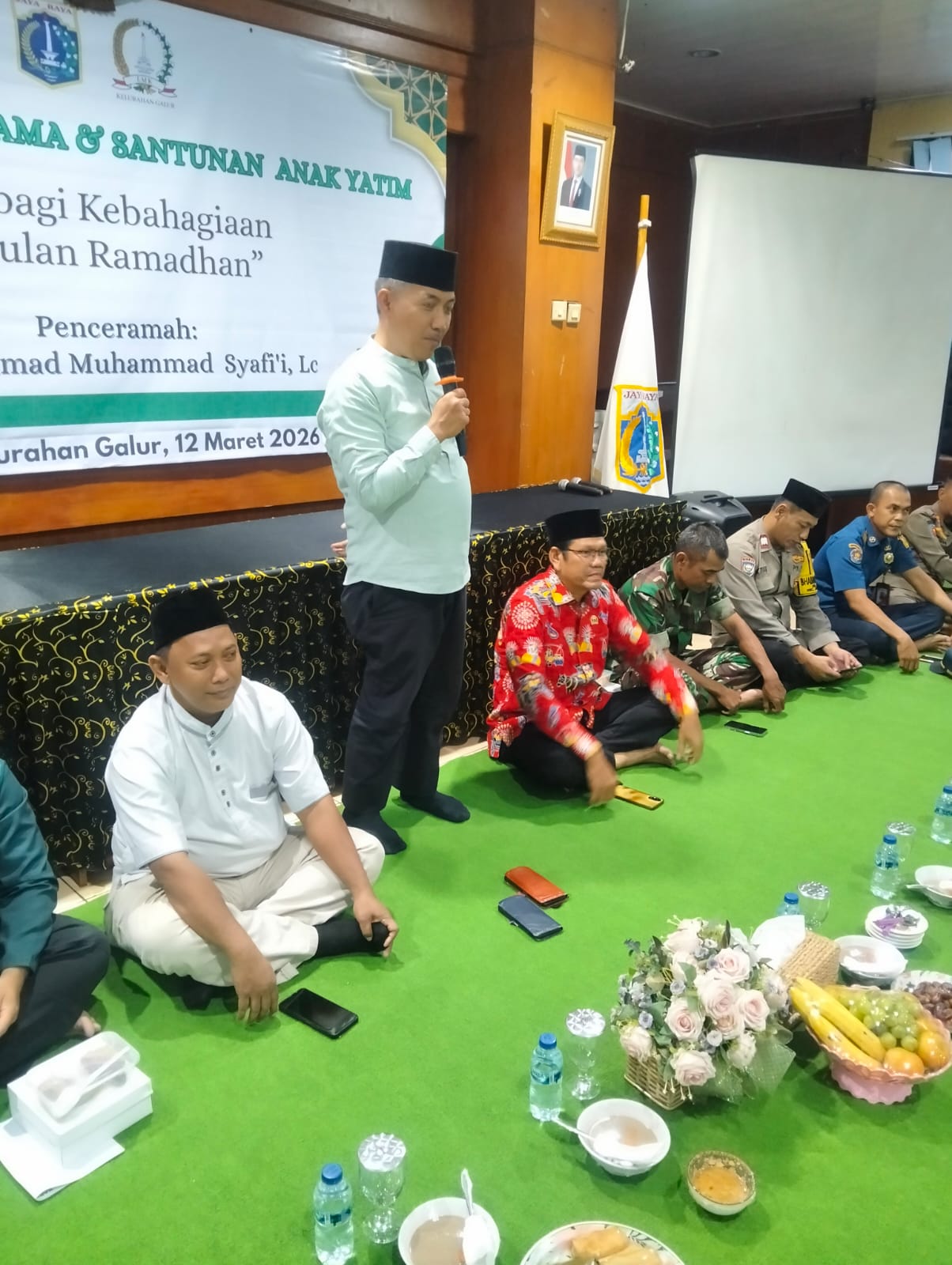 Sambutan Santunan Anak Yatim Kelurahan Galur