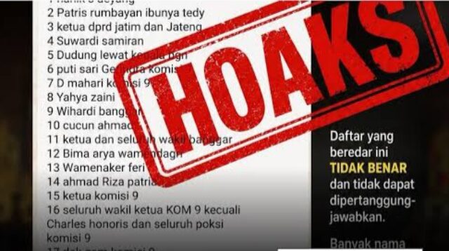 Hoaks Daftar Pejabat Pemilik Sppg
